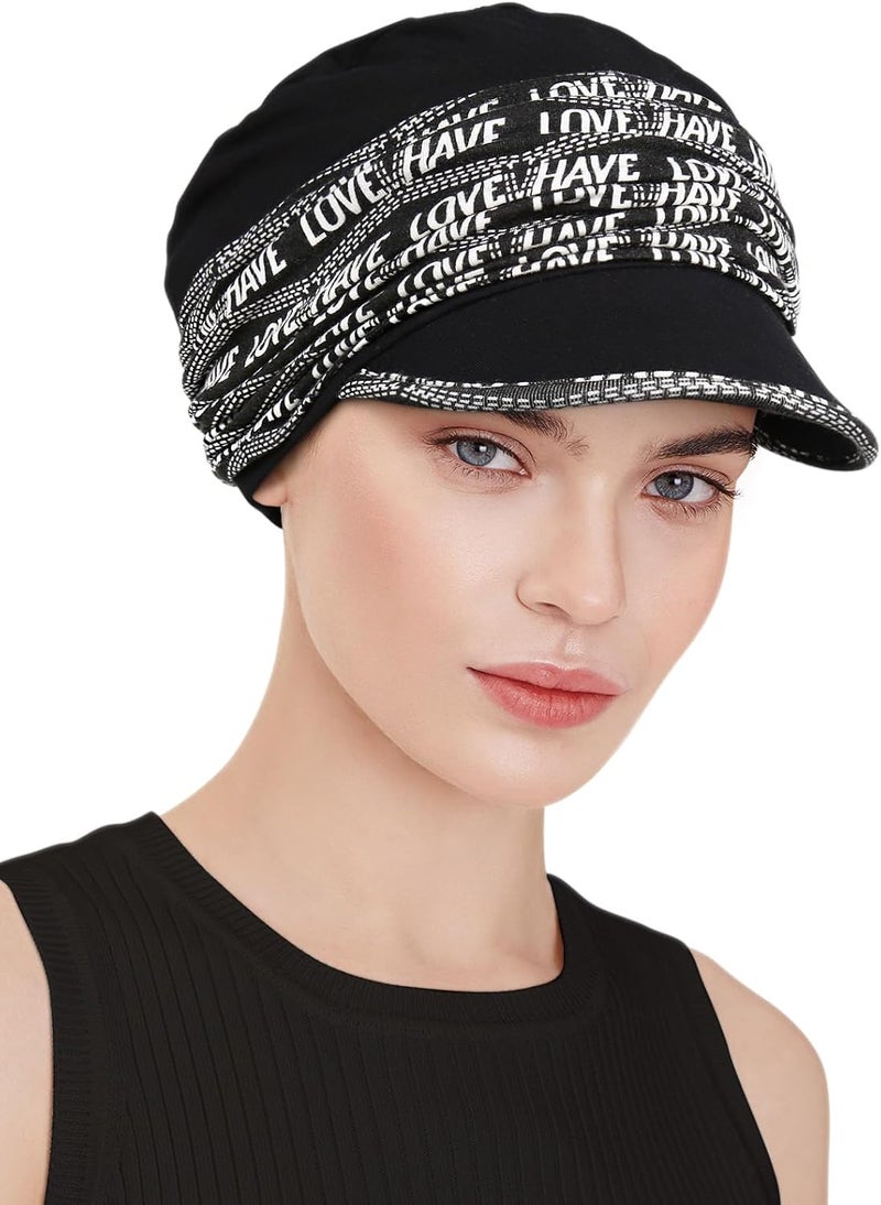 Awefeel Chemo Headwear Viscose Newsboy Cap for Women Fall and Winter Hats - Image 2